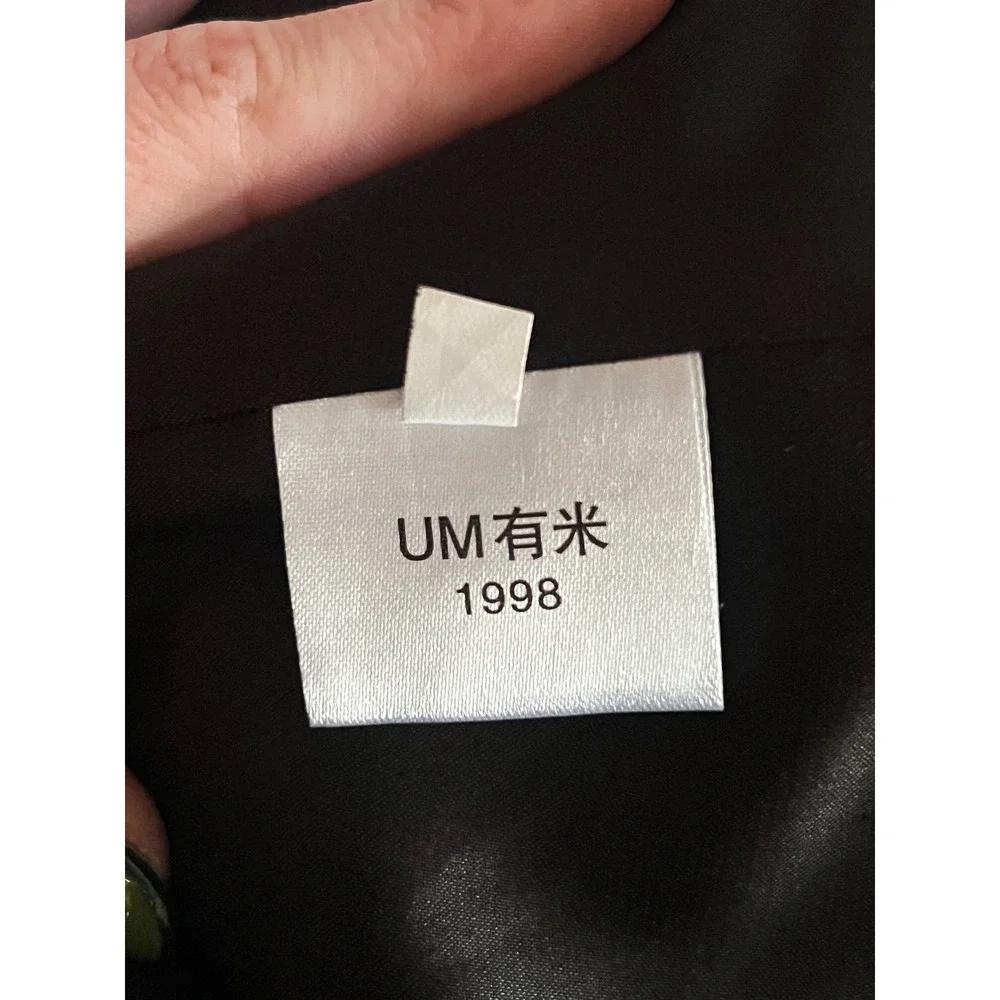 Vintage Y2K Embroidered Moto Jacket Black Silky Cropped 90s Phoenix